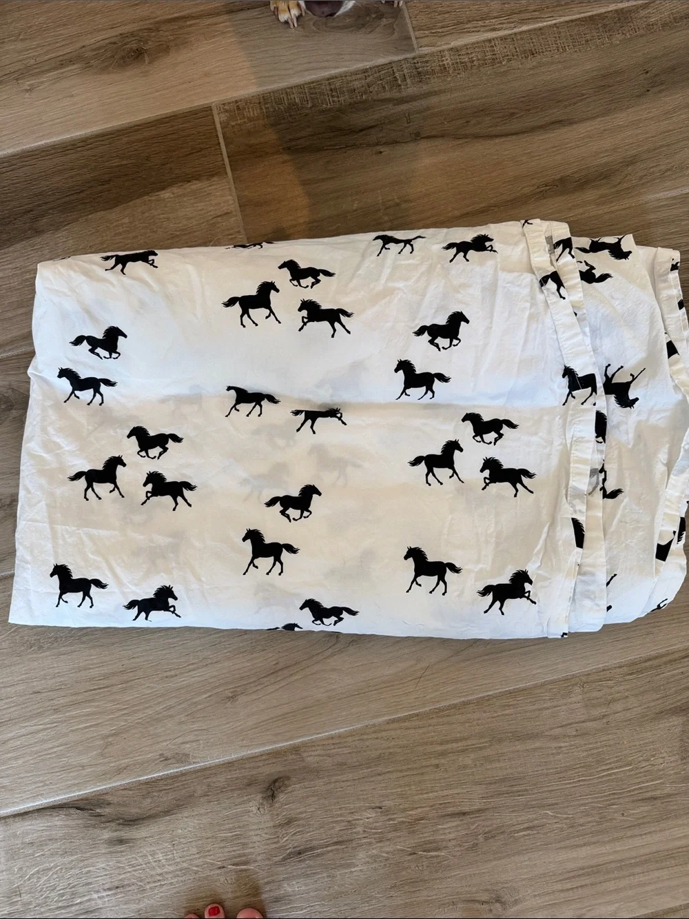 Emily & Meritt x Pottery Barn The Wild Horses cotton Full Flat Top Sheet